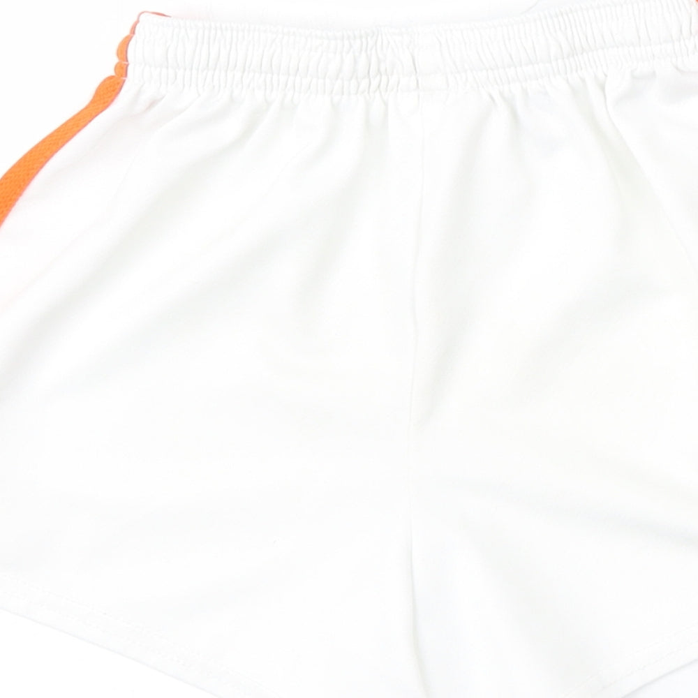 O'Neills Boys White  Polyester Sweat Shorts Size 7-8 Years  Regular Drawstring