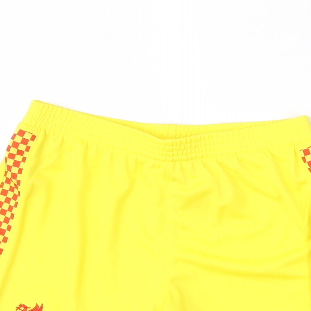 Nike Boys Yellow  Polyester Sweat Shorts Size 7-8 Years  Regular  - Liverpool FC