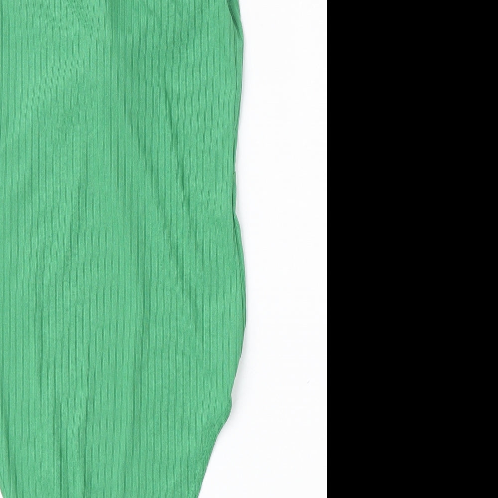 New Look Womens Green  Polyester Bodysuit One-Piece Size 10