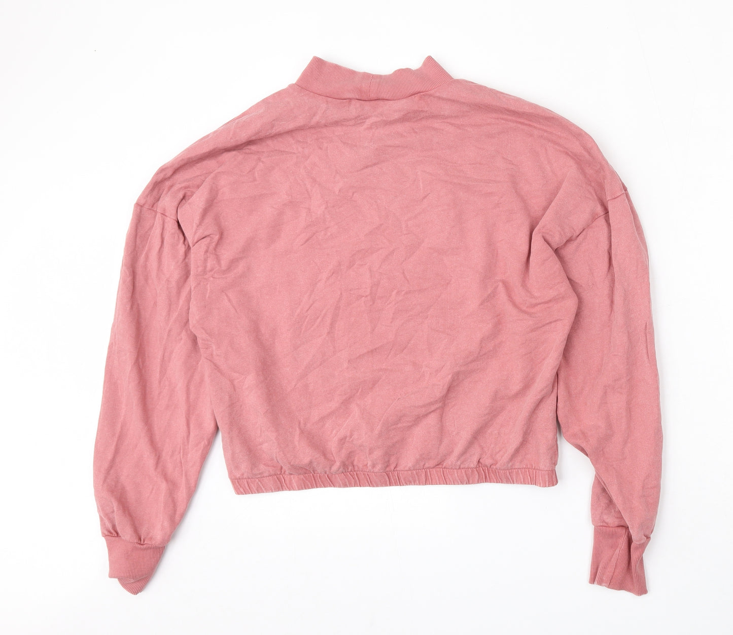JDY Womens Pink  Cotton Pullover Sweatshirt Size S