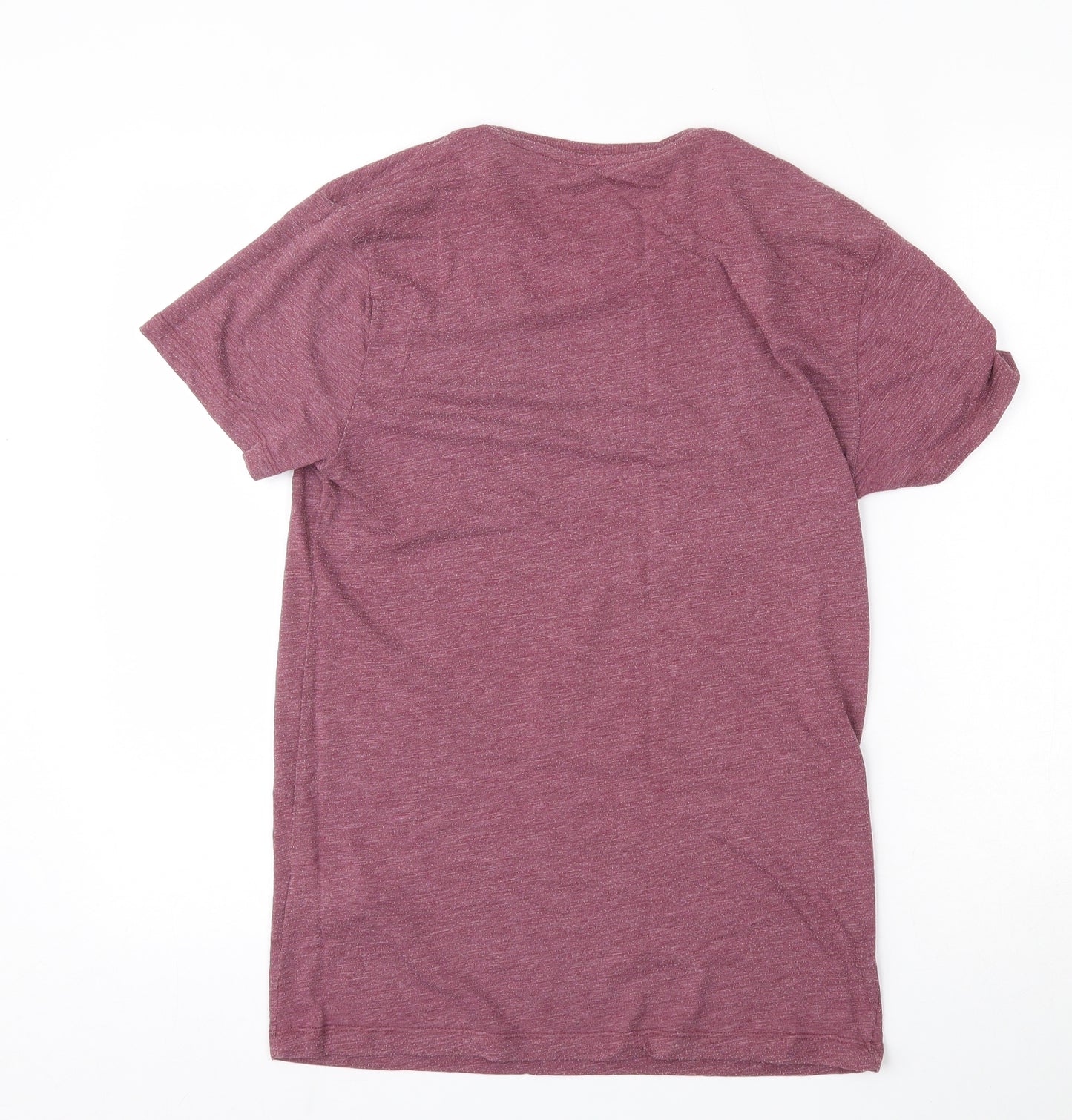 F&F Mens Red  Polyester  T-Shirt Size XS Round Neck