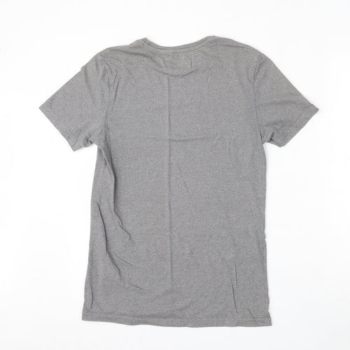 F&F Mens Grey  Cotton  T-Shirt Size XS Round Neck  - Hello weekend