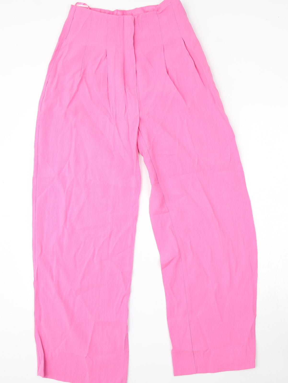 Primark Womens Pink  Viscose Trousers  Size 10 L29 in Regular