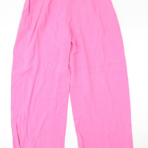 Primark Womens Pink  Viscose Trousers  Size 10 L29 in Regular