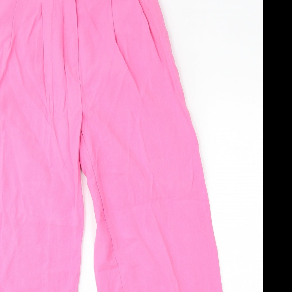 Primark Womens Pink  Viscose Trousers  Size 10 L29 in Regular