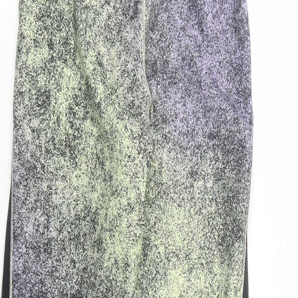 adidas Womens Multicoloured  Polyester Compression Leggings Size 6 L27 in Regular