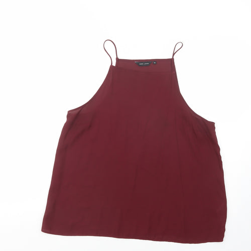 New Look Womens Purple  Polyester Camisole Blouse Size 16 Square Neck