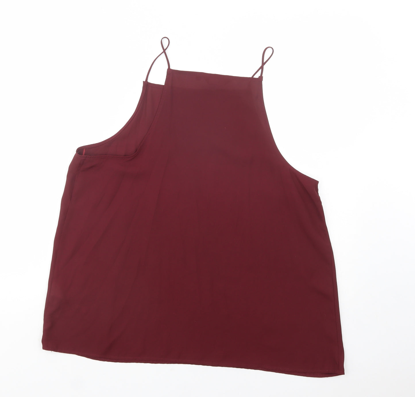 New Look Womens Purple  Polyester Camisole Blouse Size 16 Square Neck