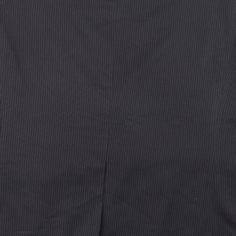 F&F Mens Black Striped  Jacket Blazer Size 46  Button