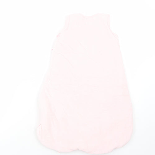 Dunnes Stores Baby Pink Striped Polyester Coverall One-Piece Size 3-6 Months  Zip - Sleeping Bag