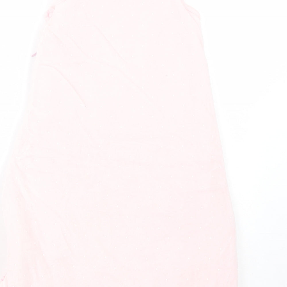 Dunnes Stores Baby Pink Striped Polyester Coverall One-Piece Size 3-6 Months  Zip - Sleeping Bag