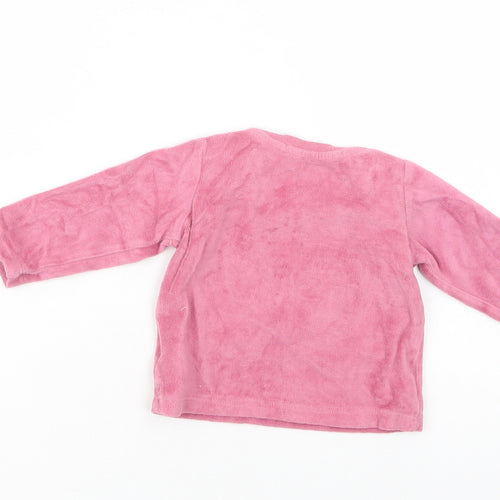 Lupilu Baby Pink  Cotton Pullover Jumper Size 3-6 Months  Snap - Cute