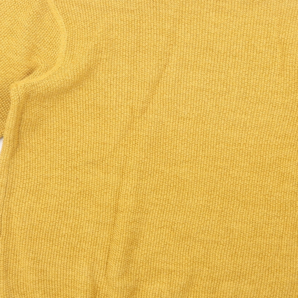 Primark Mens Yellow Crew Neck  Cotton Pullover Jumper Size S
