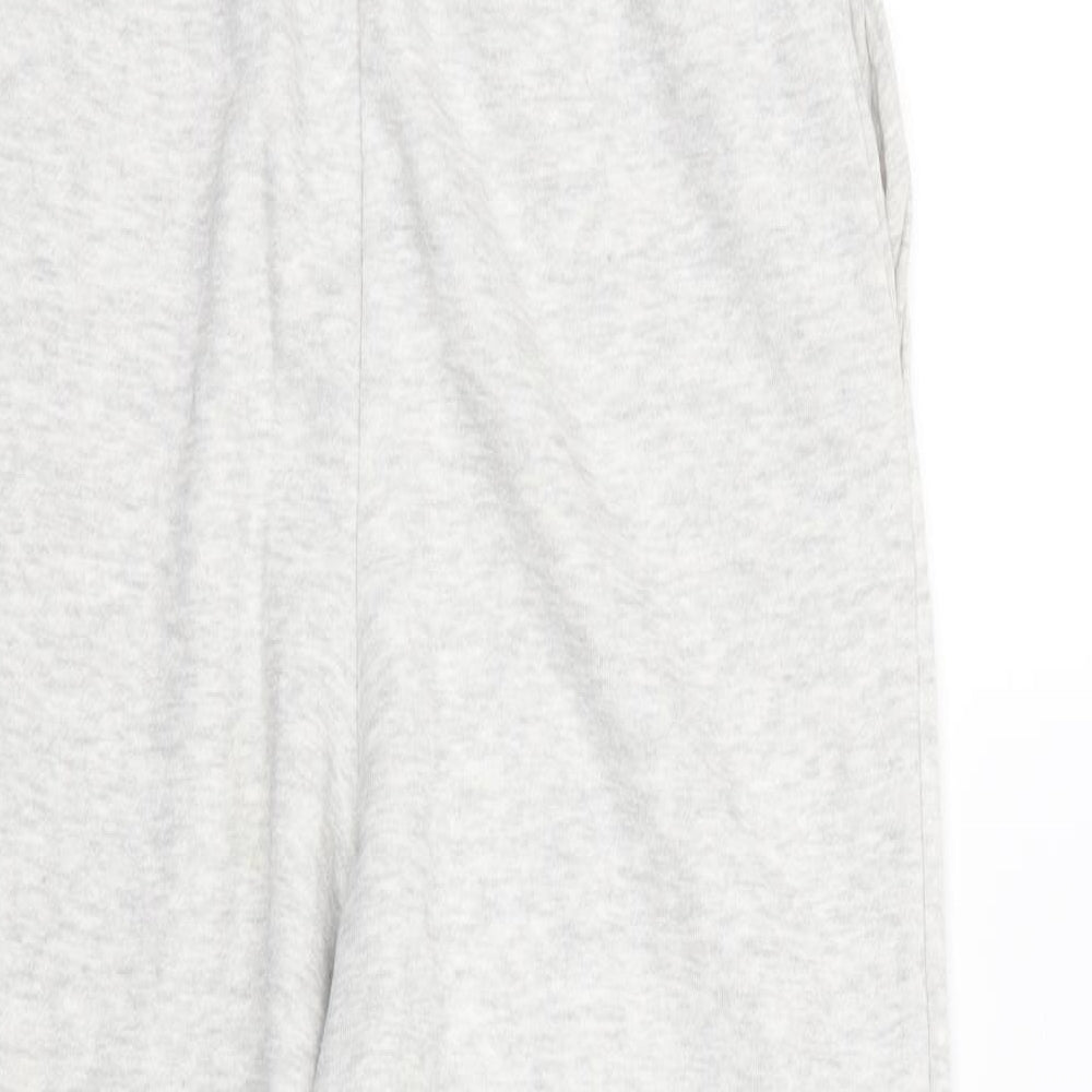 New Look Womens Grey  Cotton Jogger Trousers Size 10 L29 in Regular