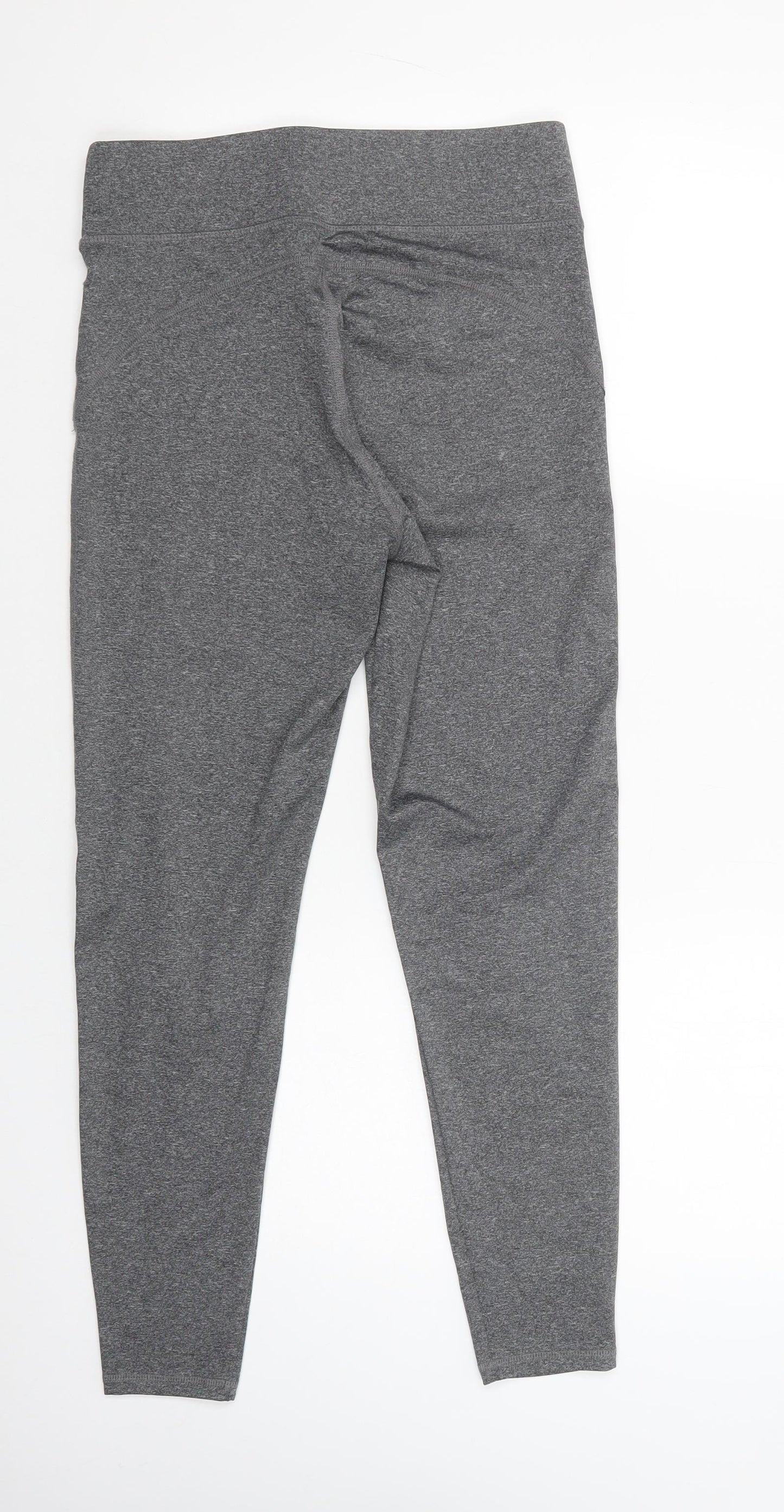 F&F Womens Grey  Polyester Compression Leggings Size 12 L28 in Regular