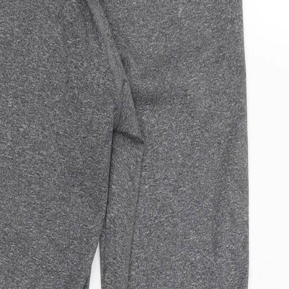 F&F Womens Grey  Polyester Compression Leggings Size 12 L28 in Regular