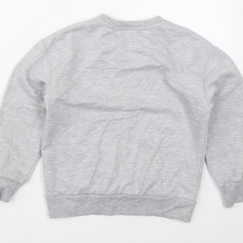 Pep&Co Girls Grey  Polyester Pullover Sweatshirt Size 7-8 Years  Pullover - No More Drama