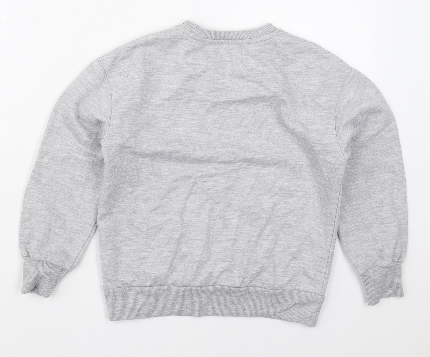 Pep&Co Girls Grey  Polyester Pullover Sweatshirt Size 7-8 Years  Pullover - No More Drama
