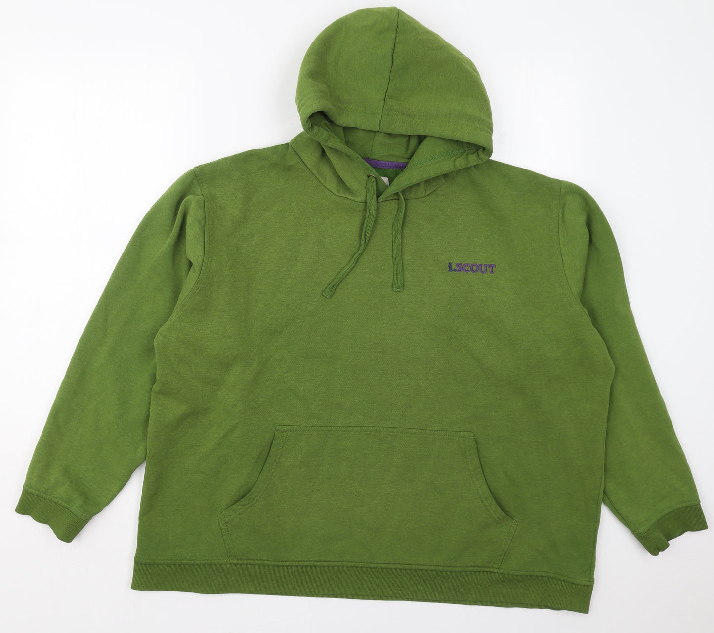I.Scout Mens Green  Cotton Pullover Hoodie Size 2XL