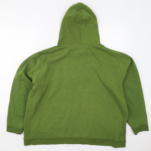 I.Scout Mens Green  Cotton Pullover Hoodie Size 2XL