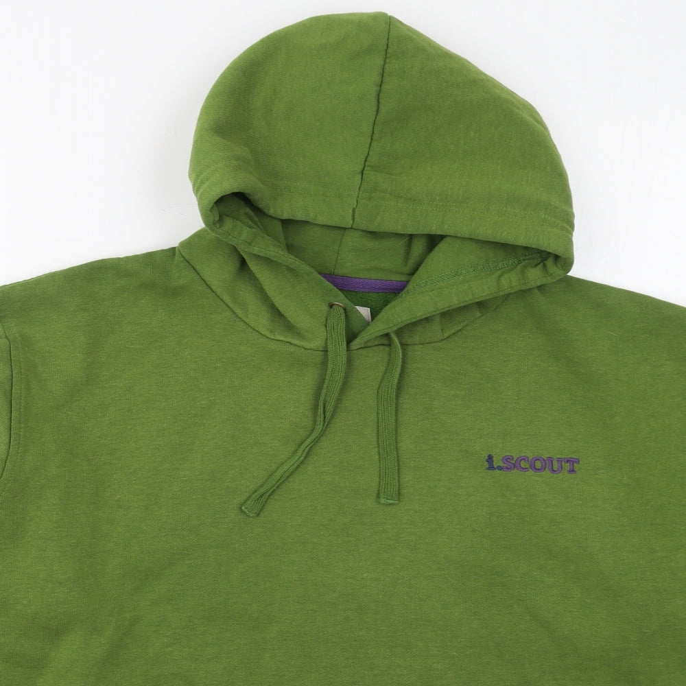 I.Scout Mens Green  Cotton Pullover Hoodie Size 2XL