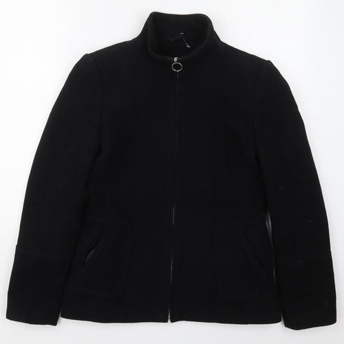 Dorothy Perkins Womens Black   Jacket Coat Size 10  Zip