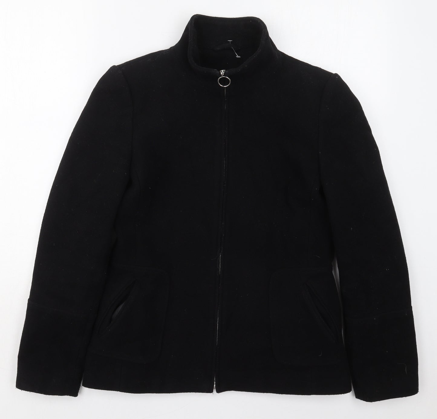 Dorothy Perkins Womens Black   Jacket Coat Size 10  Zip