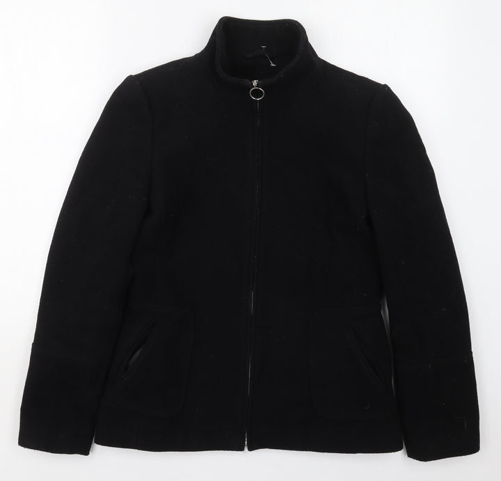 Dorothy Perkins Womens Black   Jacket Coat Size 10  Zip