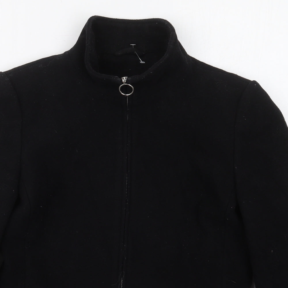 Dorothy Perkins Womens Black   Jacket Coat Size 10  Zip