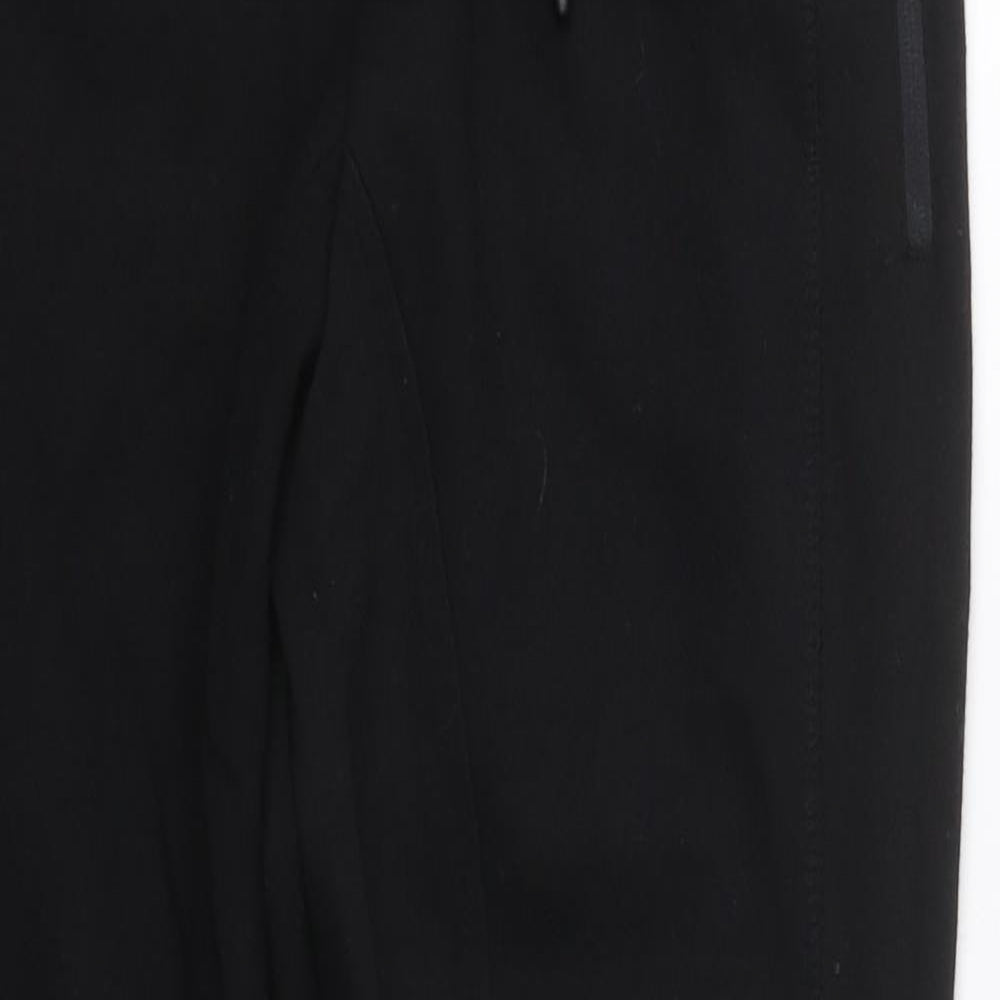 Zara Womens Black  Cotton Sweatpants Trousers Size S L26 in Regular Drawstring