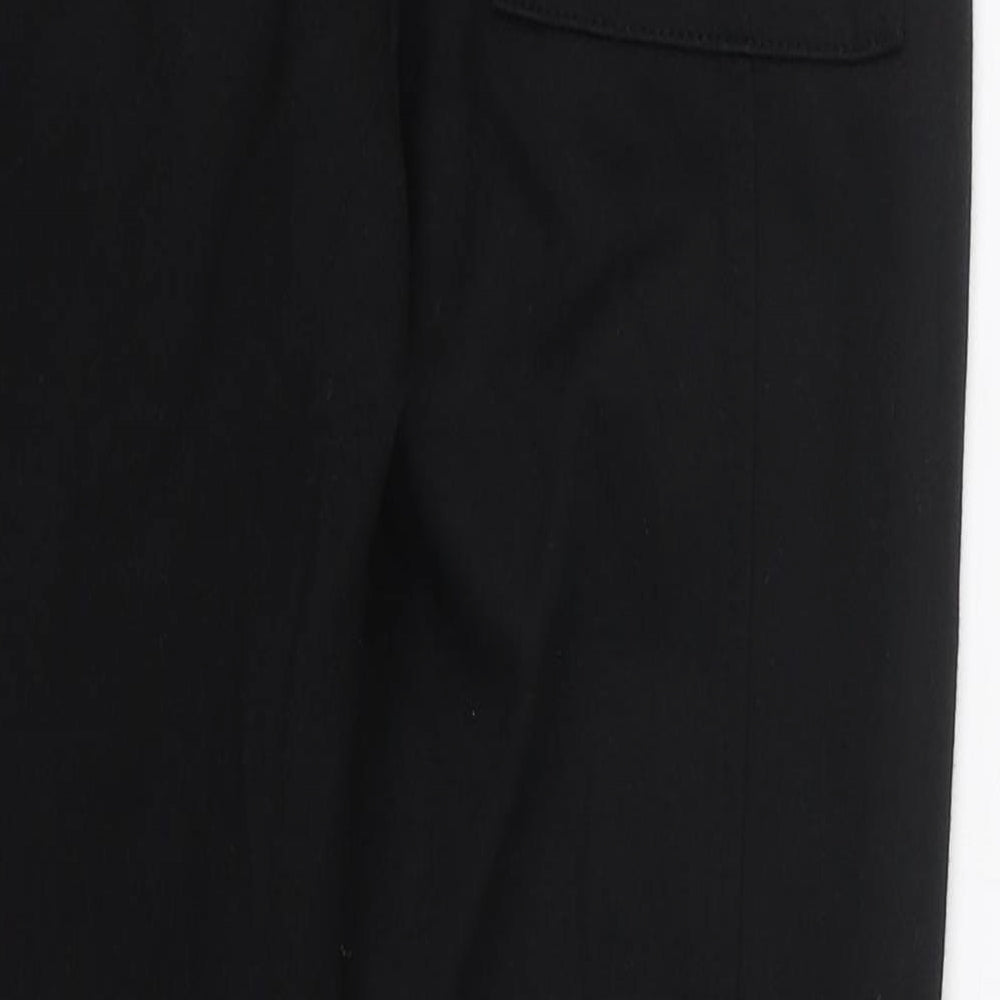 Zara Womens Black  Cotton Sweatpants Trousers Size S L26 in Regular Drawstring