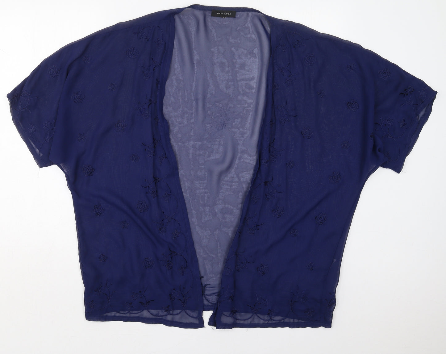 New Look Womens Blue Floral  Jacket  Size M