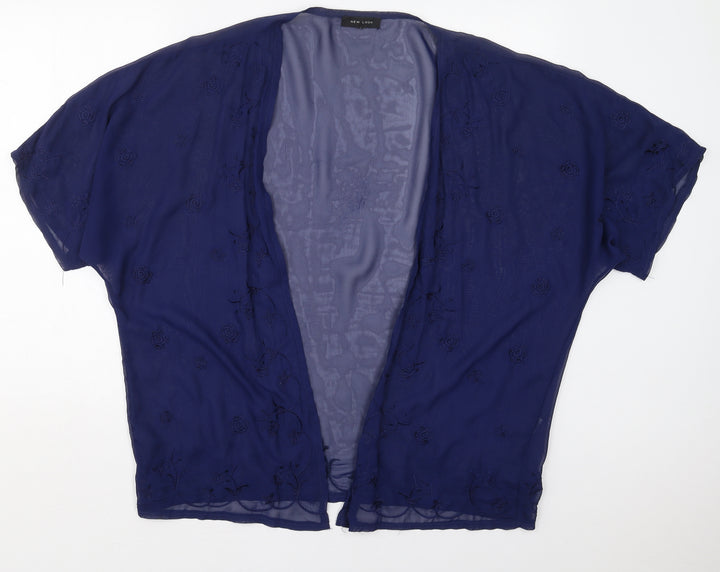 New Look Womens Blue Floral  Jacket  Size M