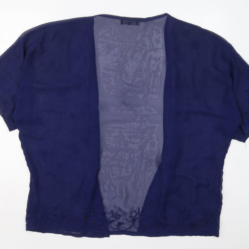 New Look Womens Blue Floral  Jacket  Size M