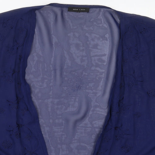 New Look Womens Blue Floral  Jacket  Size M