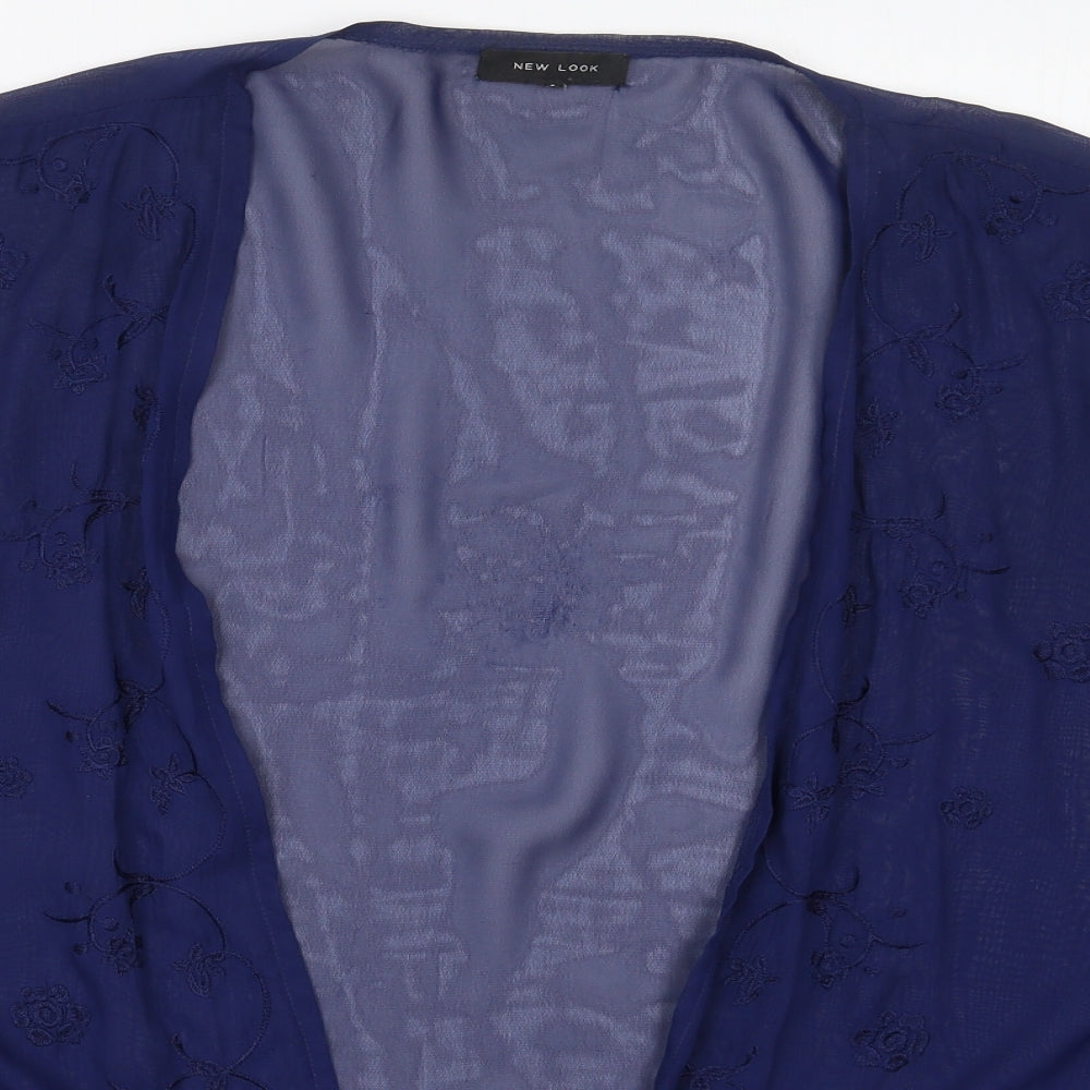 New Look Womens Blue Floral  Jacket  Size M
