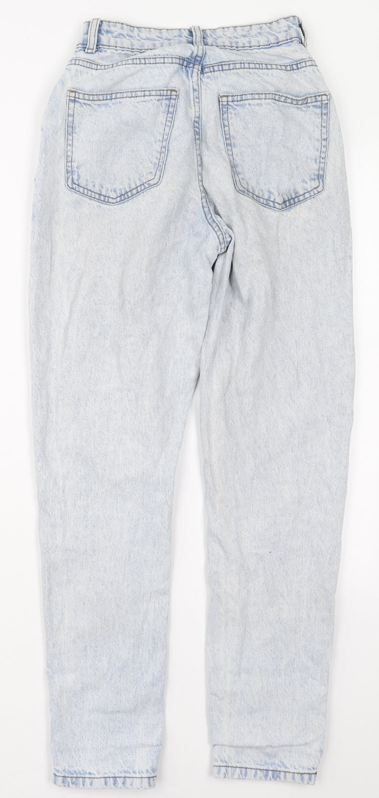 Denim Co Womens Blue  Cotton Mom Jeans Size 4 L29 in Regular Button