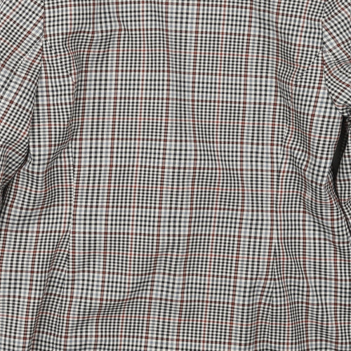 Fransa Womens Grey Check Polyester Jacket Suit Jacket Size 10