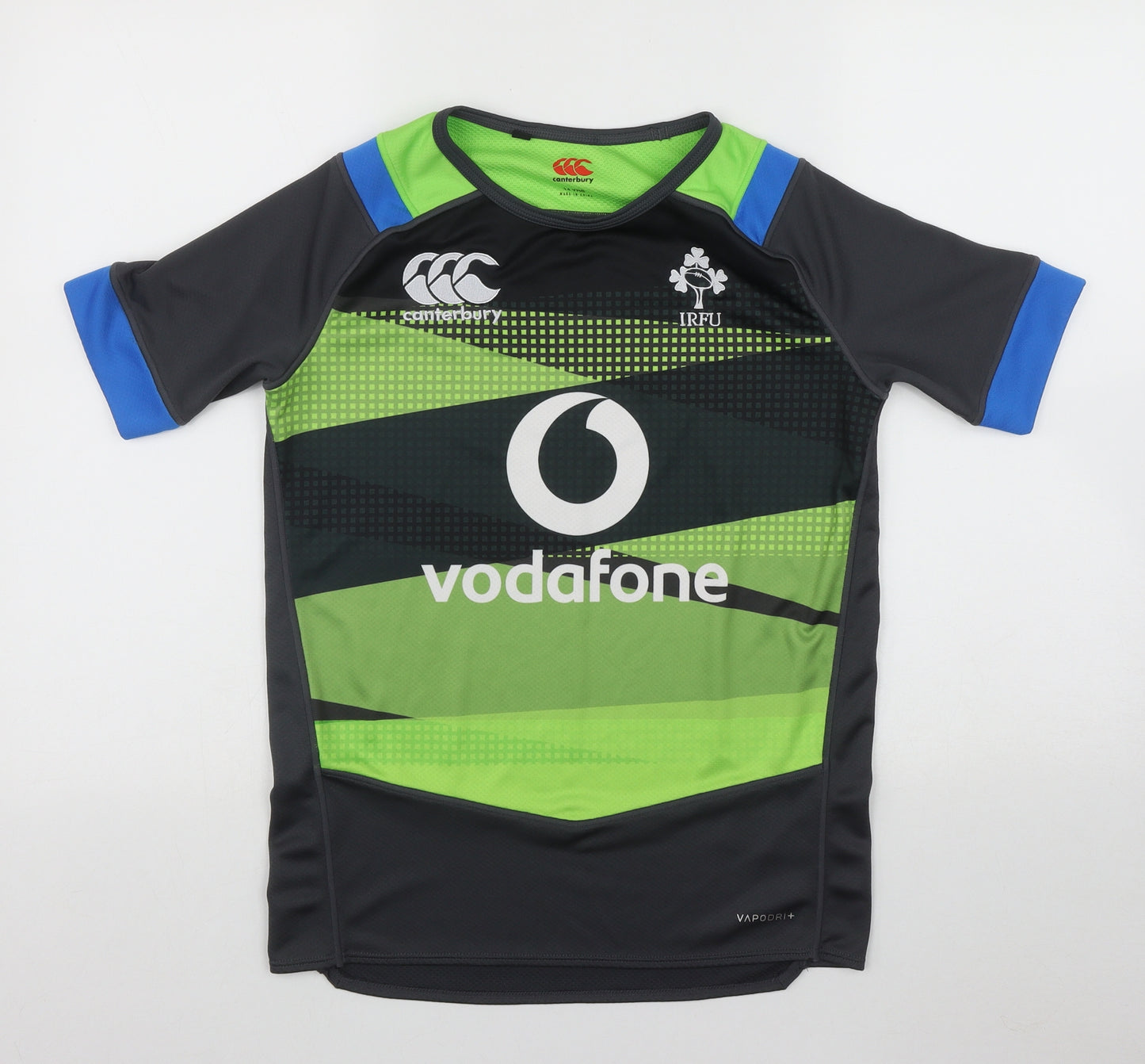 Canterbury Boys Multicoloured Check Polyester Pullover Casual Size 14 Years Round Neck  - Irish Rugby Football Union