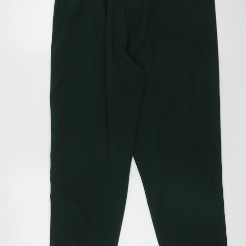 New Look Womens Green Striped Polyester Cargo Trousers Size 12 L26 in Regular