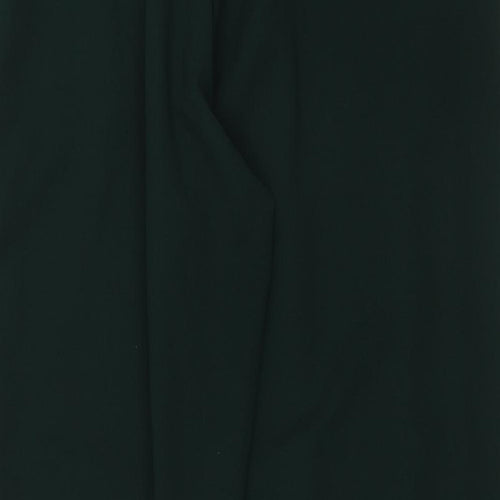 New Look Womens Green Striped Polyester Cargo Trousers Size 12 L26 in Regular