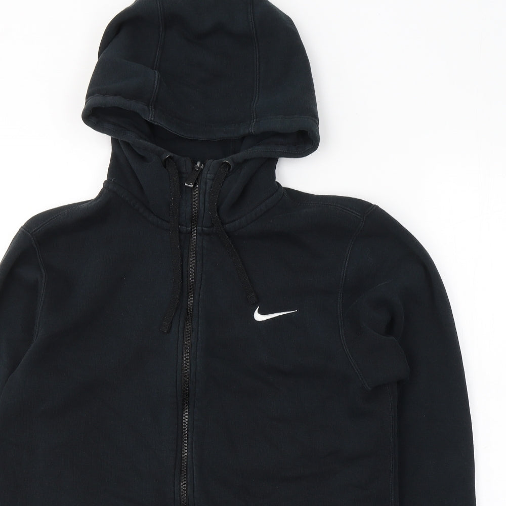 Nike Mens Black  Cotton Full Zip Hoodie Size S