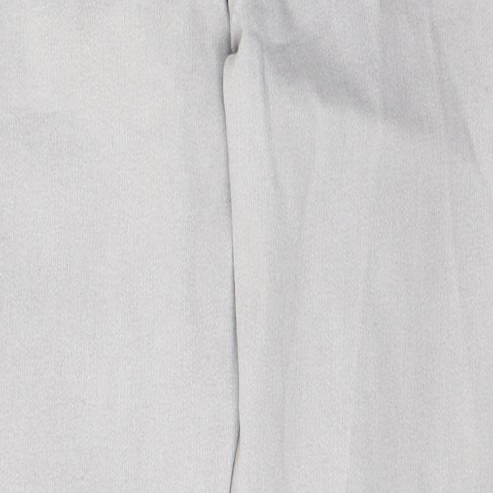 Marks and Spencer Womens Grey  Cotton Skinny Jeans Size 12 L25 in Slim Button