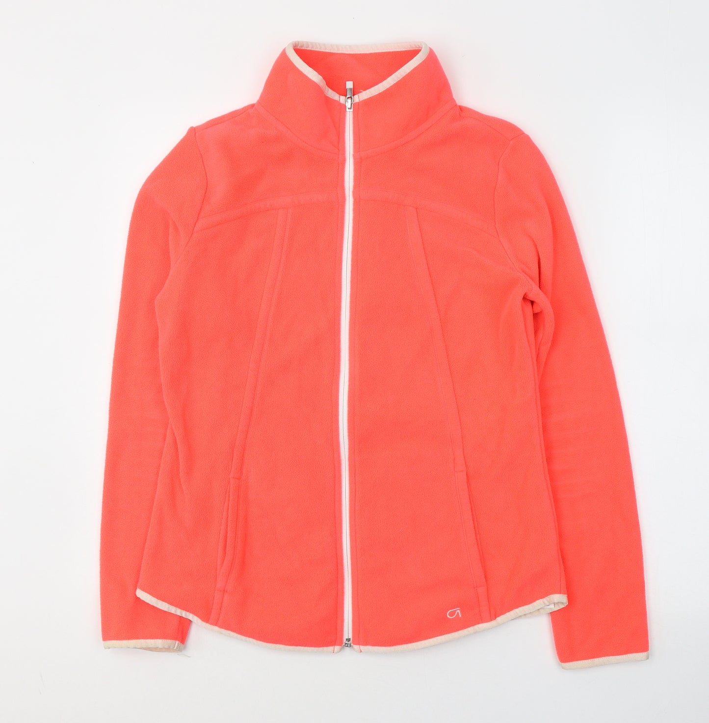 Gap Womens Orange  Polyester Full Zip Sweatshirt Size S  Zip - Neon Pink