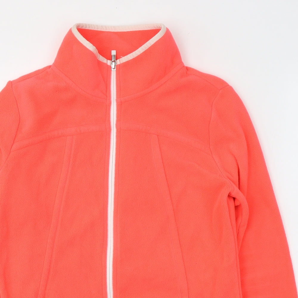 Gap Womens Orange  Polyester Full Zip Sweatshirt Size S  Zip - Neon Pink