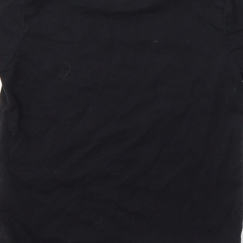 George Boys Black  Cotton Basic T-Shirt Size 2-3 Years Round Neck Pullover - Cool Bro