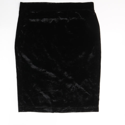 Urban renewal Womens Black  Polyacrylate Fibre A-Line Skirt Size 32 in