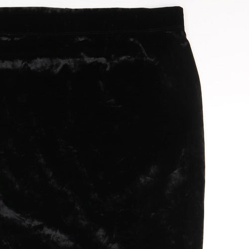 Urban renewal Womens Black  Polyacrylate Fibre A-Line Skirt Size 32 in