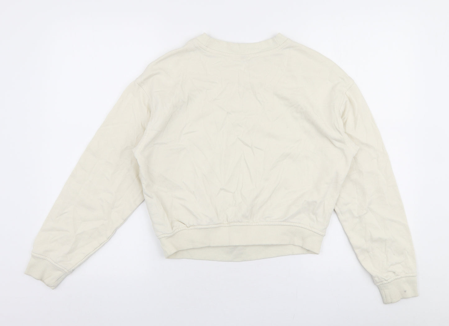 H&M Womens Ivory  Cotton Pullover Sweatshirt Size S  Pullover - Arizona cobras