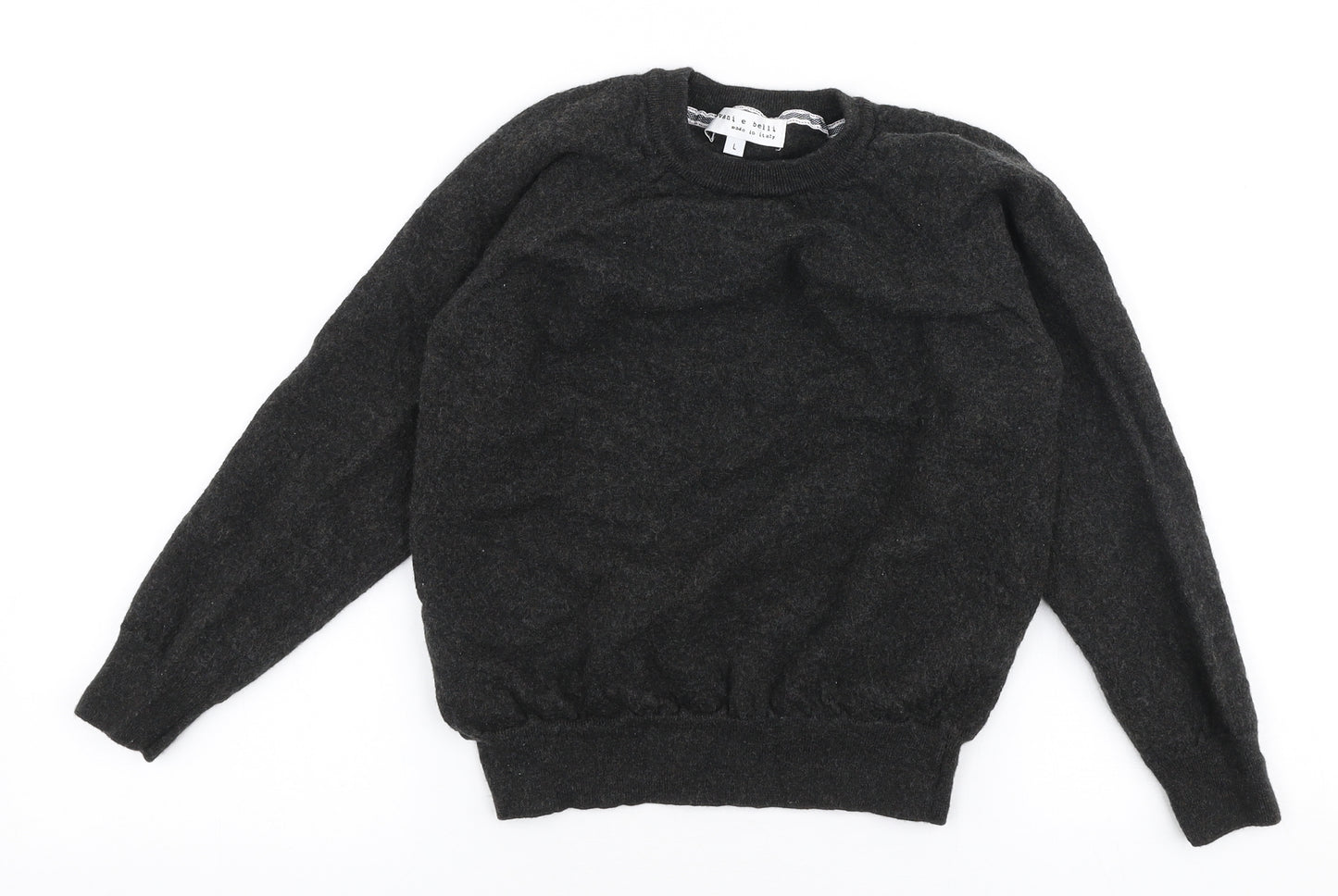 Giovani & Belli Boys Grey Round Neck  Polyester Pullover Jumper Size L  Pullover